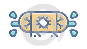 Climate Control Unit, Temperature Regulation, vector design Generative AI