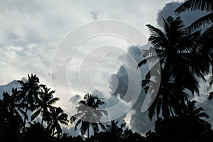 Climate couldy day in kerala photo
