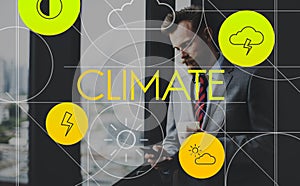 Climate Forecast Overcast Season Temperature Concept