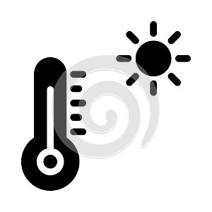 Climate vector glyph flat icon