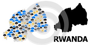 Climate Pattern Map of Rwanda