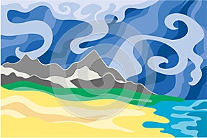 Climatic changes vector photo