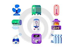 Climatic equipment for regulation temperature photo