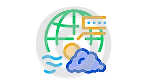 climatology science Icon Animation