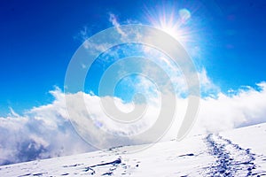 Climb to the clouds photo