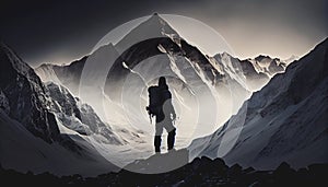 Mount Everest mountain rescuer climber photo