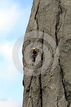 Climber in Paklenica photo