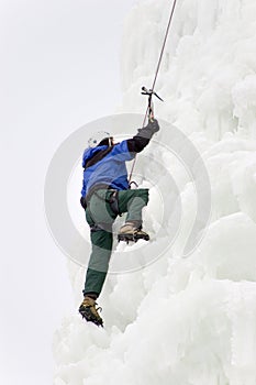 Climber In Snow