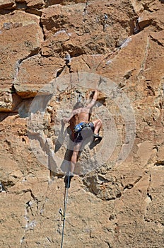 Climber on the trek