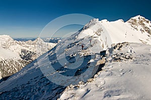 Climbers on the ascent