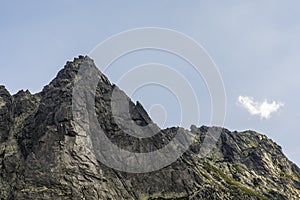 Climbers climbing on Wolowa Turnia (Volia veza, Volova veza)