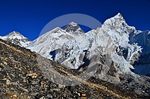 Climbing famous Kala Patthar viewpoint