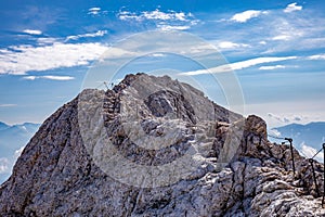 Climbing in Julian alps, Slovenia