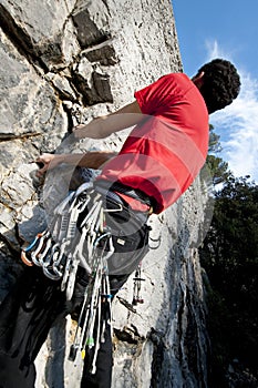 Climbing on limestone