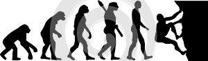 Climbing man evolution