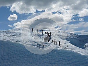 Climbing the perito moreno glacier photo