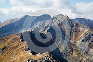 Climbing Placlive peak at Tatras