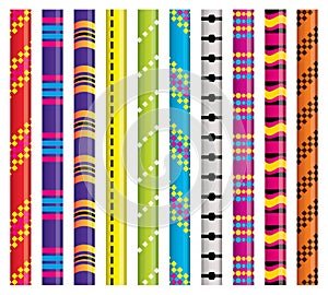 Climbing Ropes Set Isolated on White