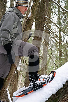 Climbing with Snowshoes