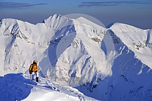 Climbing in the Transylvanian Alps, Fagaras Mountains.