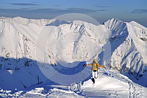 Climbing in the Transylvanian Alps, Fagaras Mountains.