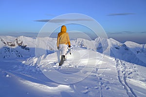 Climbing in the Transylvanian Alps, Fagaras Mountains.