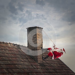 Climbing up the chimney