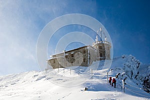 Climbing up the mountain