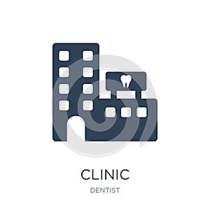 clinic icon in trendy design style. clinic icon isolated on white background. clinic vector icon simple and modern flat symbol for