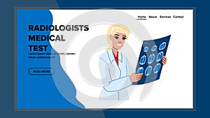 clinic radiologists medical test vector