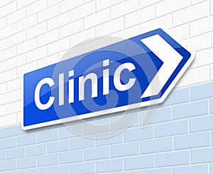 Clinic sign.