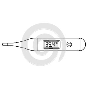 Clinical Digital Thermometer vector