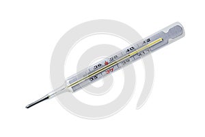 Clinical mercury thermometer.