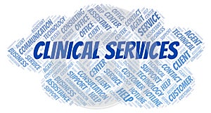 Clinical Services word cloud