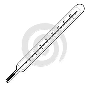 Clinical thermometer vector