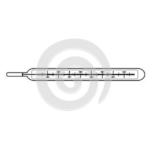 Clinical thermometer vector