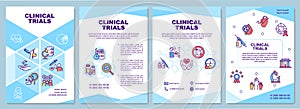 Clinical trials brochure template
