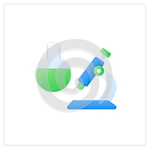 Clinical trials flat icon
