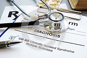 Clinically isolated syndrome multiple sclerosis cis ms diagnosis