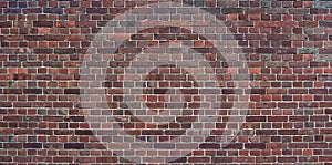 Clinker brick wall for decorative walls