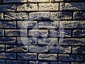 Clinker bricks night time pattern abstract background