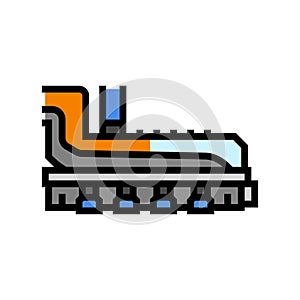 clinker cooler cement production color icon vector illustration