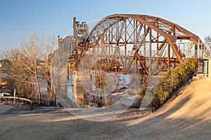 Clinton Presidential Park Bridge in Little Rock, Arkansas photo