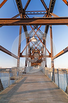 Clinton Presidential Park Bridge in Little Rock, Arkansas