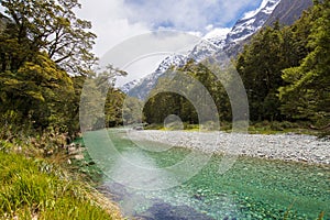 Clinton River, Milford Track, Fiordland National Park, Southland, New Zealand