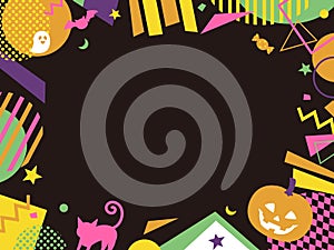 Clip art of Halloween message card