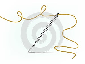 Clip-art of needle and thread