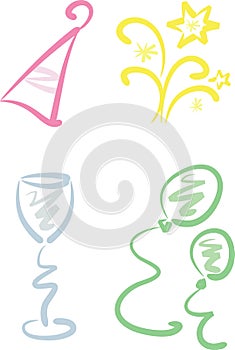 Clip-art Set: New Year / Party