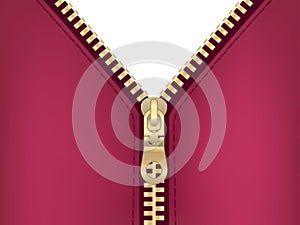 Clip-art of zipper on jacket