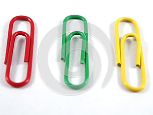 Clip colur red green yellow
